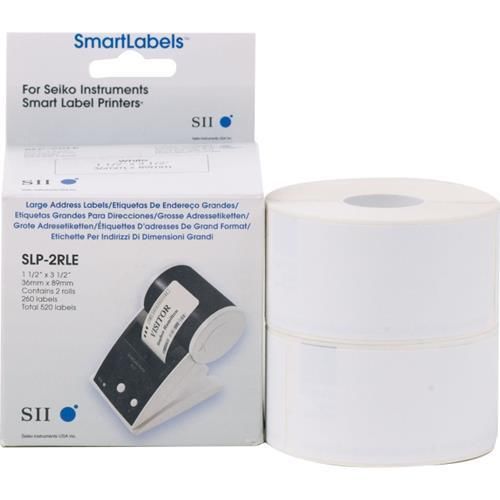 Seiko Address Label 3.5 Width X 1.5 Length 260 RollBox SLP-2RLE