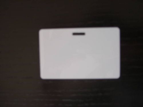 500 Blank PVC Plastic Photo ID Slot Punch Card 30Mil