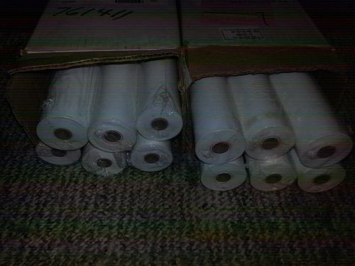 12 new rolls of fax paper in box eight and a half inches by 98 feet