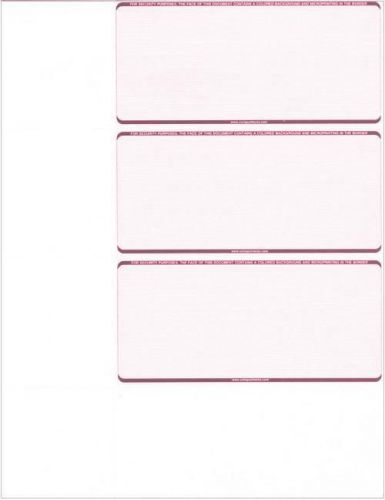600 blank burgundy personal size checks + free iphone/ipad app - versacheck 3000 for sale