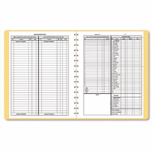 Dome Bookkeeping Record, Tan Vinyl Cover, 128 Pages, 8 1/2 x 11 Pages (DOM612)