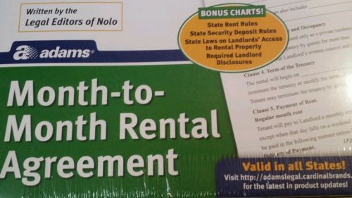 Monthly Rental Agreement Legal Form