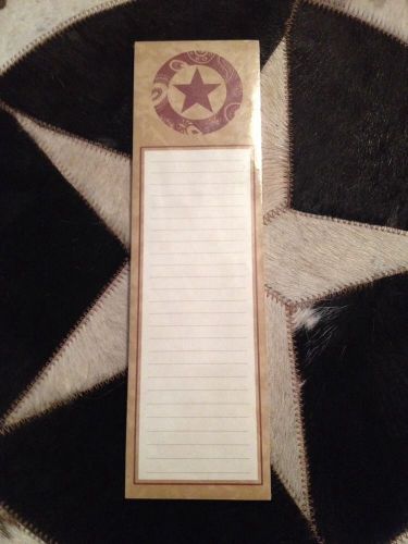 WELLSPRING Southwest Paisley Star MAGNETIC LINED NOTEPAD