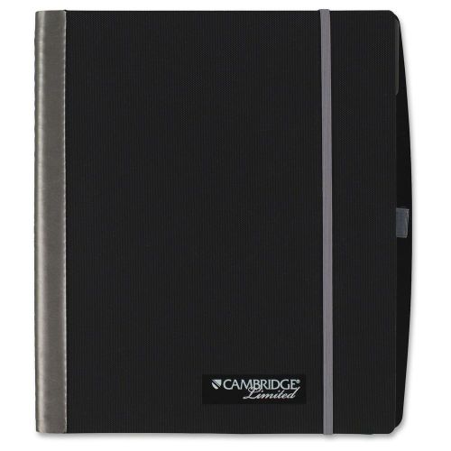 Mead Stylish Wirebound 11&#034; Silver Accent Notebook - 100 Sheet - 20 Lb (mea06338)