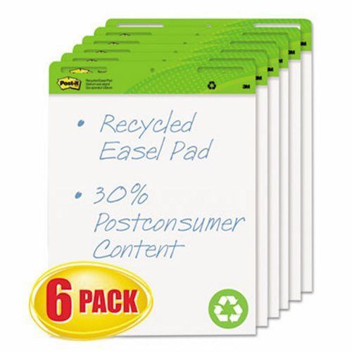 Post-it Self-Stick Easel Pads, 25 x 30, White, 6 30-Sheet Pads/CT (MMM559RPVAD6)
