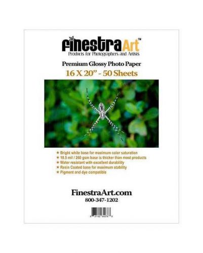 16&#034; x 20&#034; finestraart.com premium glossy inkjet photo paper 50 sheets for sale