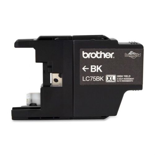 BROTHER INT L (SUPPLIES) LC75BK  BLACK INK CARTRIDGE FOR
