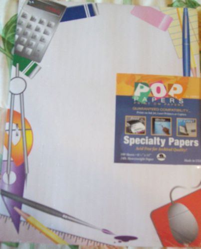 NEW Acid Free POP Papers Print on papers by Ampad 24 lb. 100 sheets