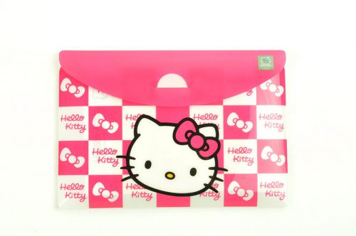 Sanrio Hello Kitty  Memo Sheets W/ Clear Case Face Pink