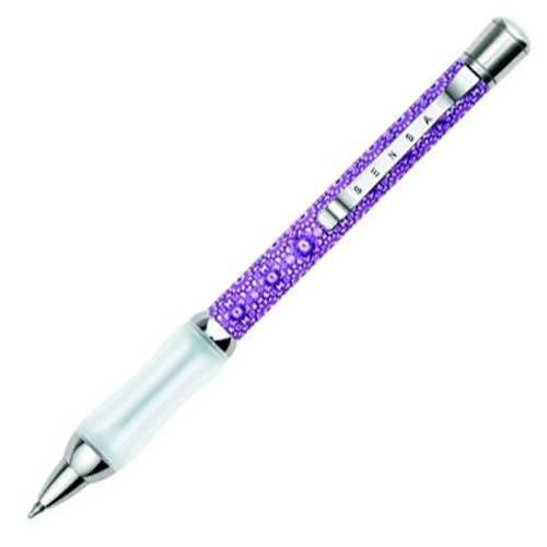 Sensa Mosaic Amethyst Black Gel Ink Ballpoint Pen