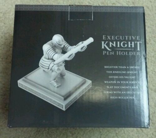 Medieval Executive Desk Knight Pen Holder - New in Box