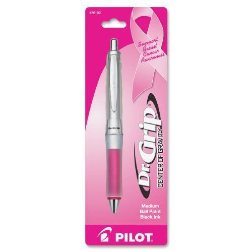 Pilot Pen Dr. Grip Center of Gravity  Breast Cancer Awareness Pink Pen Black Ink