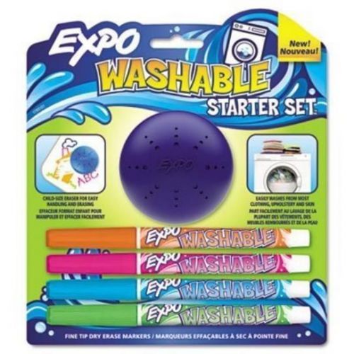 Expo washable dry erase fine tip marker starter set 1785101 office student drawi for sale