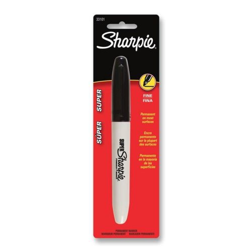Sharpie Permanent Marker - Fine Marker Point Type - Black Ink - 1 / (san33101)