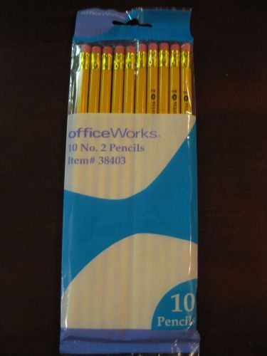 office works 10 no. 2 pencils