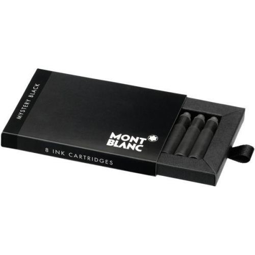 8  montblanc fountain pen ink cartridges,black ink  105191 for sale