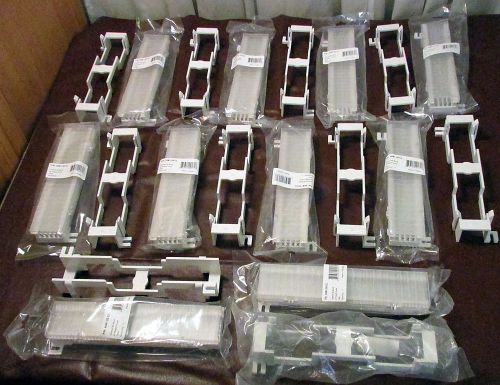 10 Punch Down Blocks 66 Block + Mounting Brackets 66M1-50-CL Hinged Cover NEW