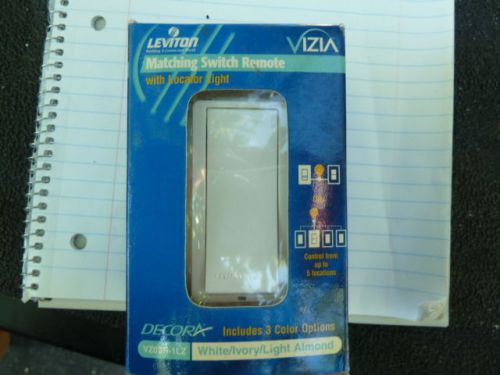 Leviton vizia 120v light switch led remote switch vz0sr-1lz white for sale