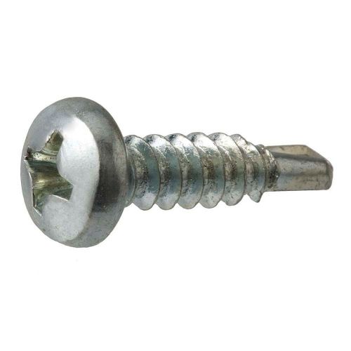 Crown bolt 30992 #10 x 1 inch pan-head phillips zinc-plated self-drilling for sale