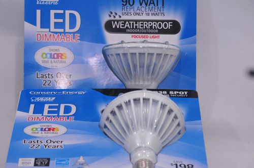 2  Feit Electric PAR38 Dimmable LED Light Bulb Weatherproof Indoor/Outdoor 90W