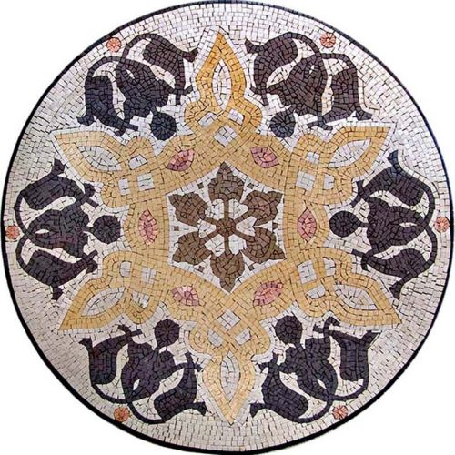 Medallion stone mosaic for sale