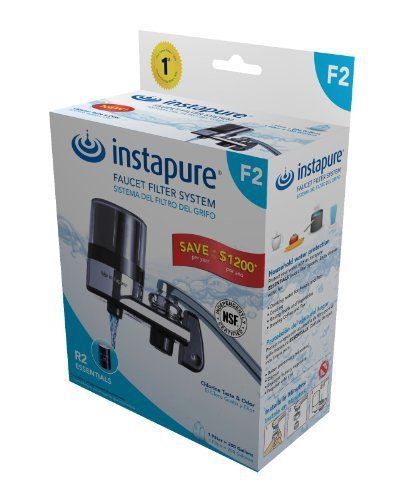 InstaPure F2BCT3P-1ES Faucet Mount Water Filter System  Chrome