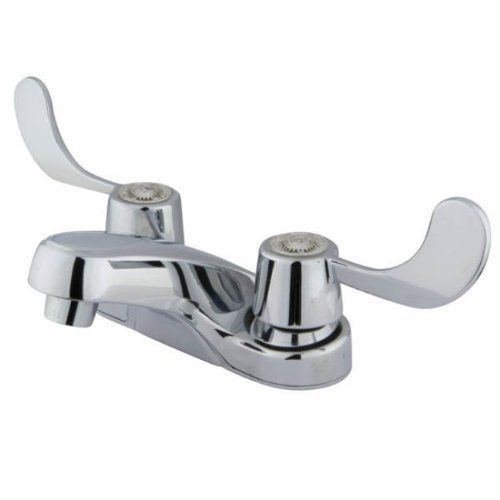Kingston brass kb181lp+ vista twin blade handle 4-inch centerset lavatory faucet for sale