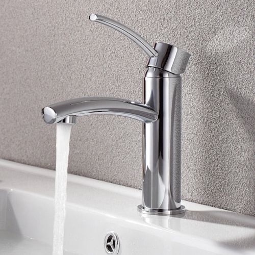 Modern Single Handle Bathroom Vessel Sink Faucet Chrome Basin Tap Free Shipping