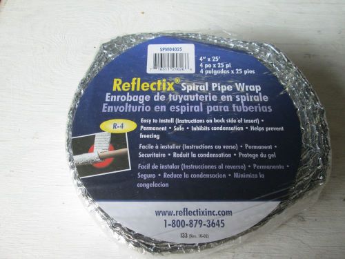 Reflective Spiral Pipe Insulation Wrap 4&#034; X 25&#039; R4 Value Reflectix
