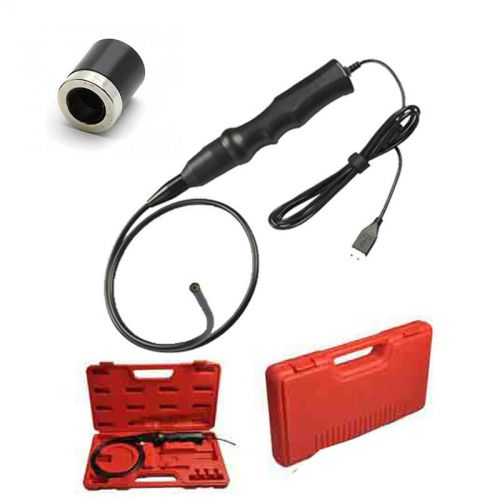 USB Endoscope Inspection Snake Camera Borescope 6LEDs/7.2mm dia+Hard Box+Magnet