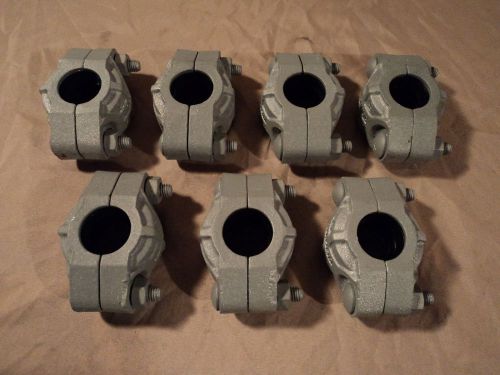 Lot of 7 1&#039;&#039; Victaulic Pipe Clamp Style 77 Pipe Supports Clamps Vic Gruvlok
