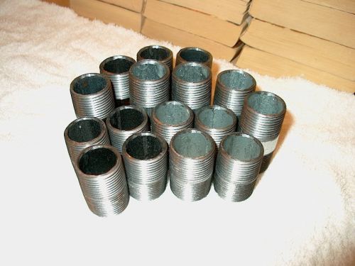 Pipe Nipples, Black and Galvanized