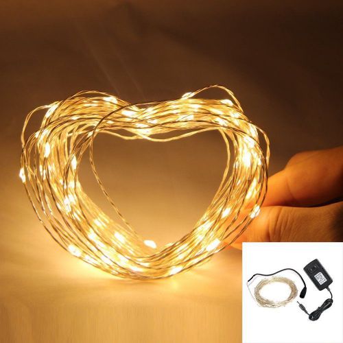 NexScene Starry Durable DC Silver Coating 10M/33FT Copper Wire Flexible Lights