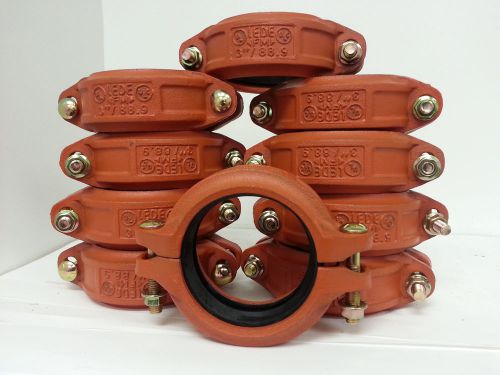 10-new 3&#034; standard grooved ridged couplings for sale