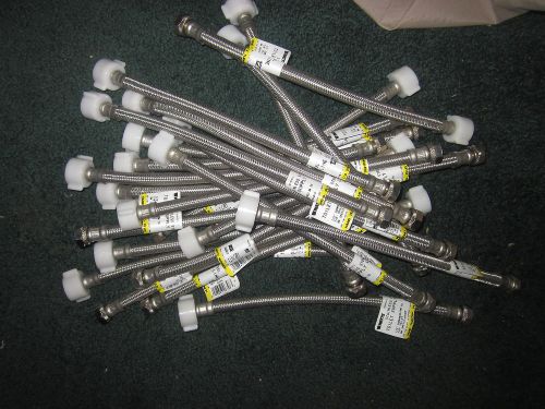 New lot 24 watts flexible toilet connector 1/2&#034; comp x 7/8&#034; fill valve x 12&#034; for sale