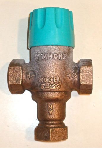 SYMMONS THERMIXER Hot Water Mixing Valve w/Check Stops, Model 5-120-CKK
