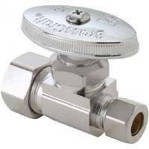 1/2cmp x 3/8cmp ris str valve brass craft water supply line valves ocr14x c1 for sale