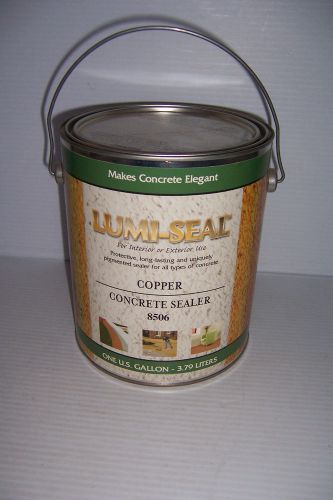 Lumi-seal concrete sealer paint 1 gallon copper 8506 new! for sale