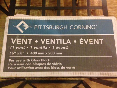 Pittsburgh Corning 7-3/4&#034; x 15-3/4&#034; Glass Block Universal Hopper Vent White