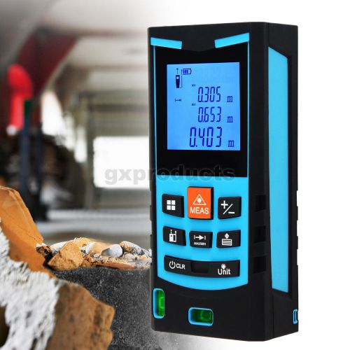 Handheld 80m Laser Distance Meter Area Volume Indirect Measure w/ Data Storage