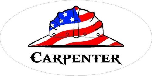 3 - Carpenter US Flag Union Lunch Box Oilfield Toolbox Helmet Sticker H275
