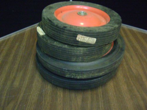 VTG CRAFSTMAN SOLID (2)12 X1.75 &amp; (2)10X1.75TIRE W/ SOLID STEEL WHEEL AUTO CART