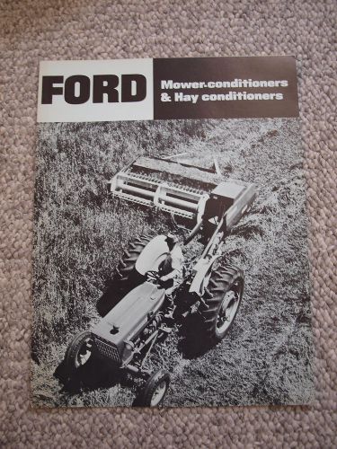 Ford 535 Mower-Conditioner 510 Hay Conditioner Brochure 4 pg. Original MINT &#039;70
