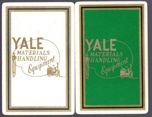 Vintage yale materials handling equipment cards green &amp; white; arrco, duratone for sale
