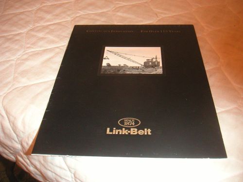1989 LINK-BELT CONTINUOUS INNOVATION FOR OVER 115 YEARS SALES BROCHURE