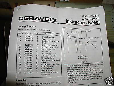 GRAVELY PRO CHIP AUTO FEED CONVERSION KIT