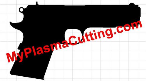 Colt pistol. CNC cutting file .dxf format  clip art