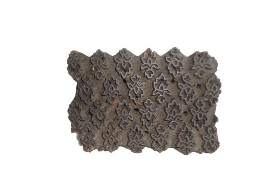 Indian hand carved oldwooden textile stamp print block used for printing  ws059 for sale