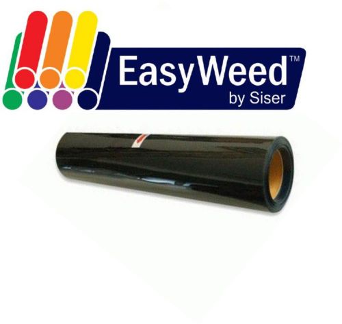 1 sheet *black* siser easyweed heat transfer vinyl 15&#034; x 12&#034; iron on- any cutter for sale