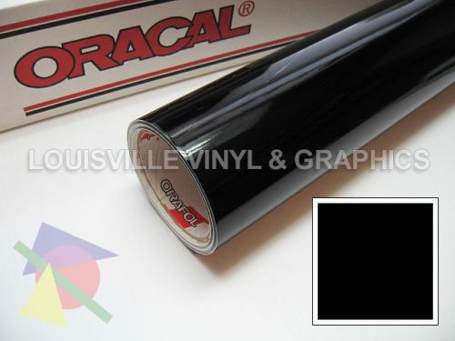 1 roll 24&#034; x 5 yds black gloss oracal 651 sign &amp; graphics cutting vinyl for sale